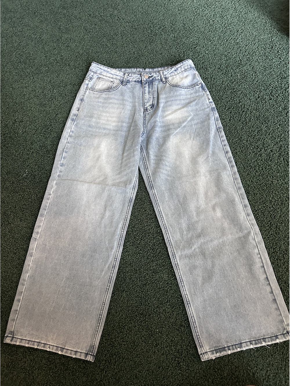 blue Baggy Denim Jeans